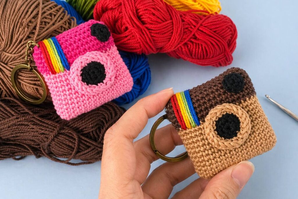 How To Crochet Instagram Keychain