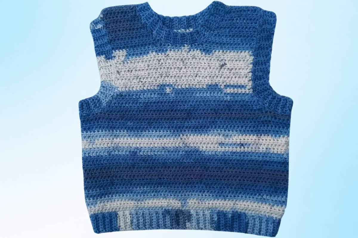 Crochet Your Own Sweater Vest with This Easy Tutorial