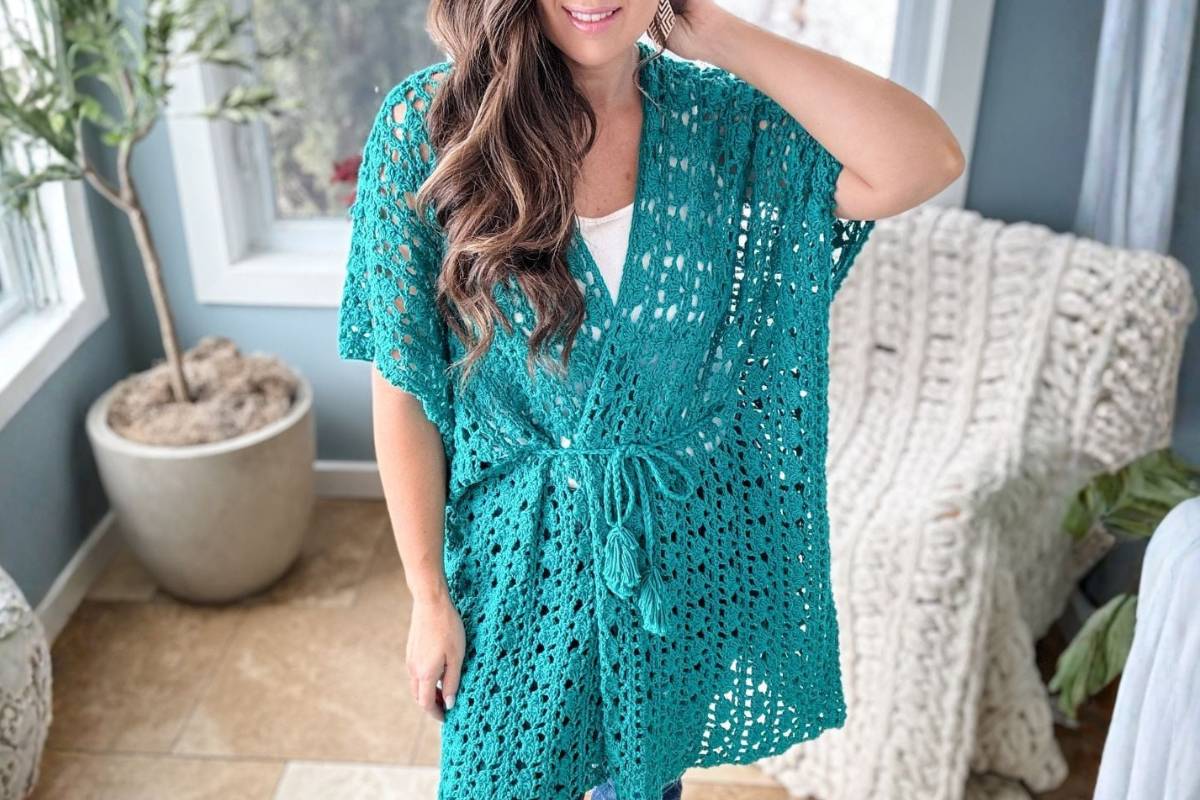 Lacy Days Crochet Kimono (Easy 2-Piece Design)