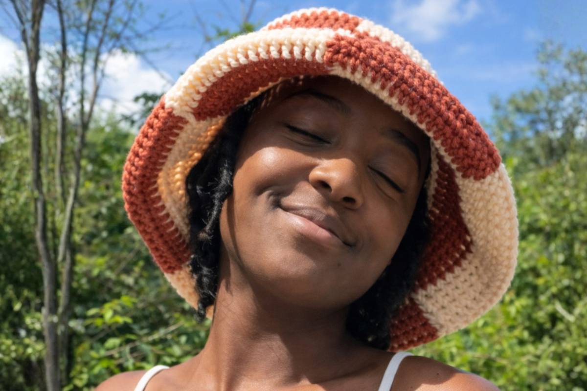 Crochet Checkered Bucket Hat Tutorial