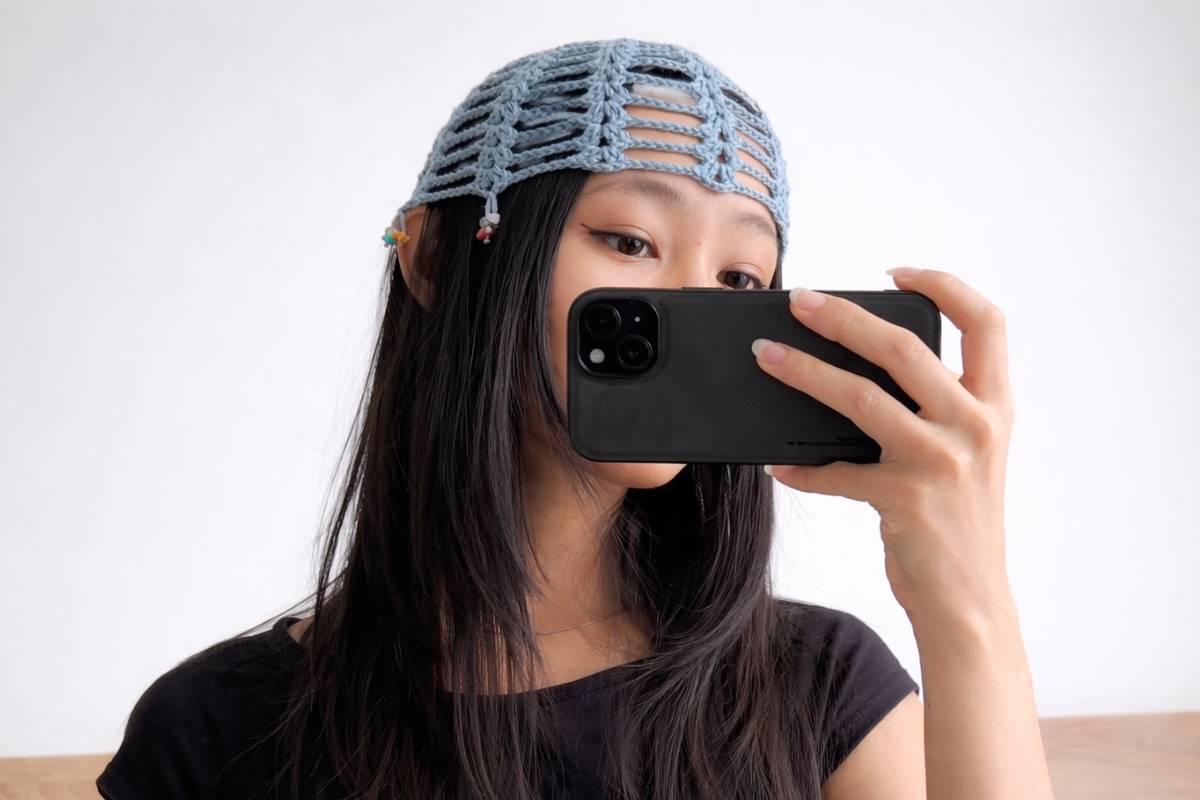 Lightweight Crochet Mesh Hat Beginners Will Love