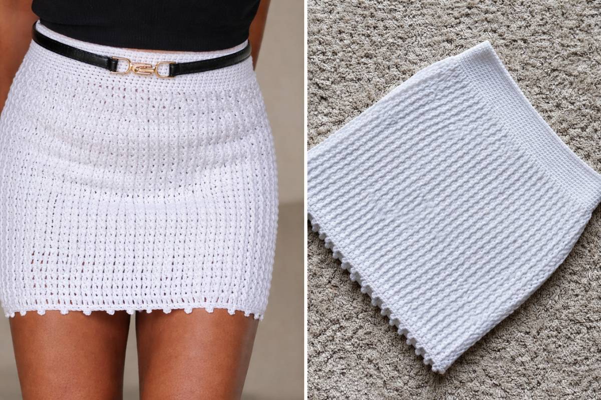 One-Row Repeat Mini Skirt