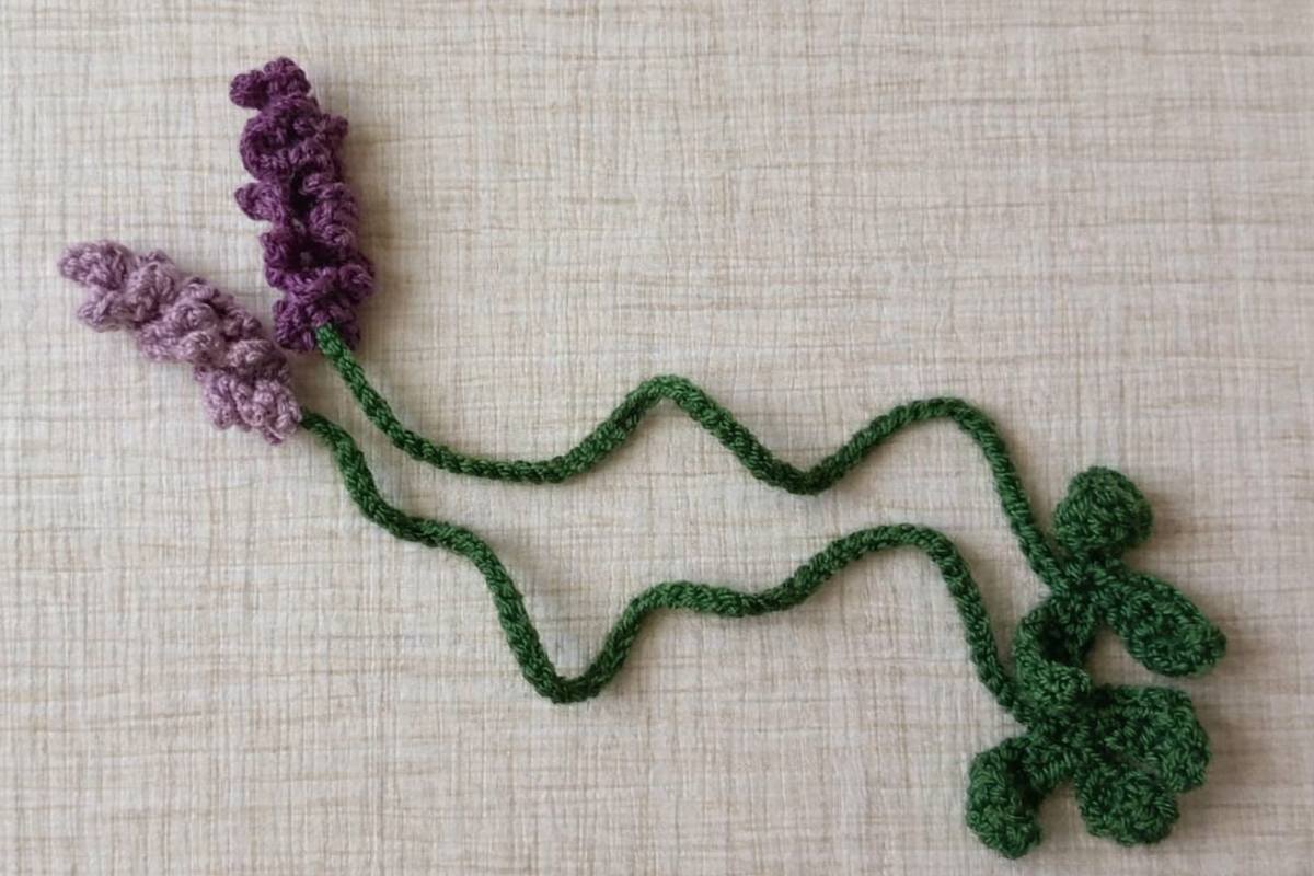 Lavender Flower Bookmark