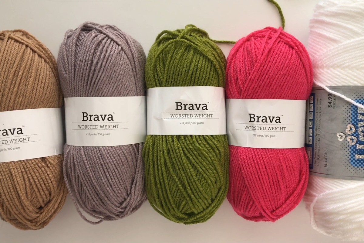 Worsted weight yarn colors for the Gracie crochet doll by A Crafty Concept