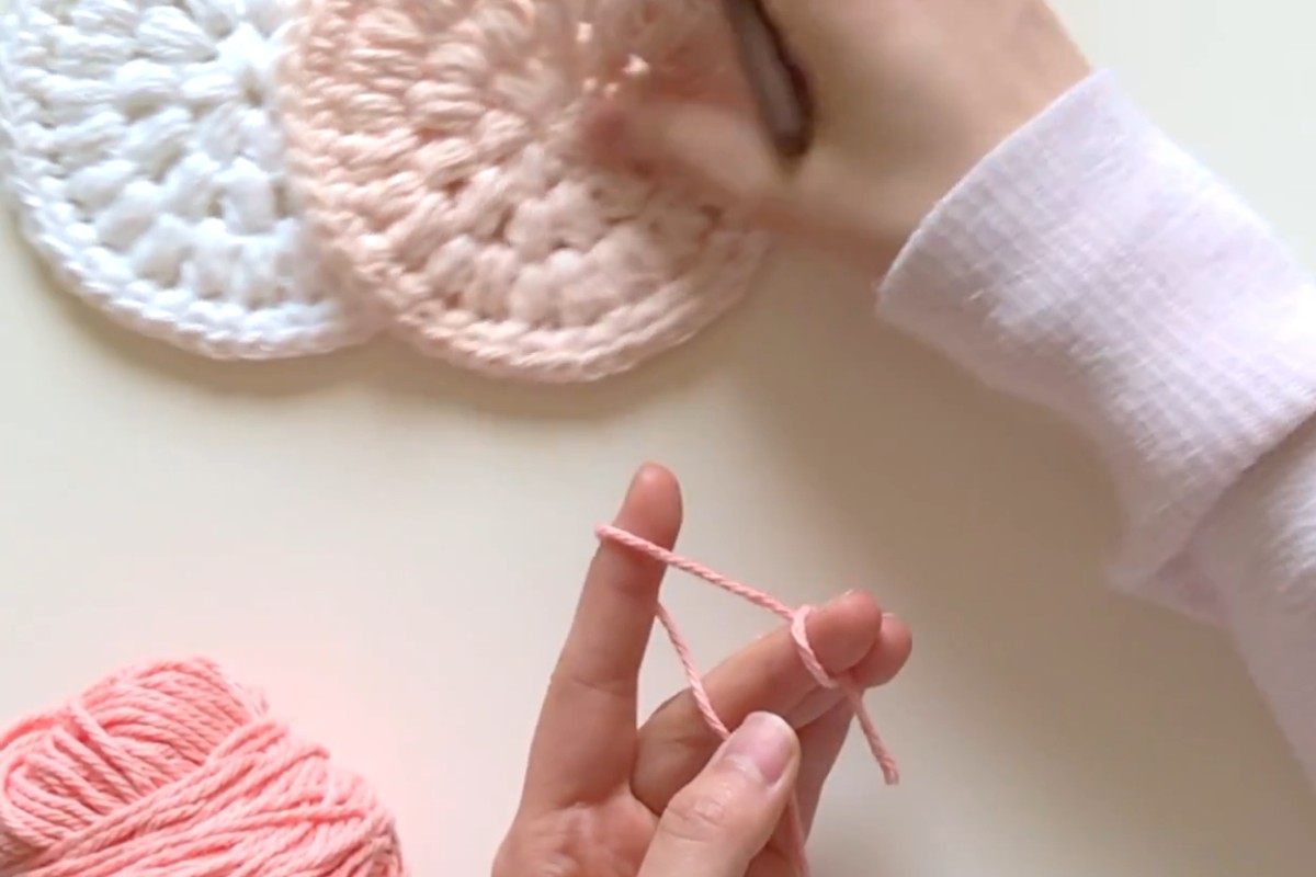Crochet face scrubbies and cotton yarn by Sweet Softies