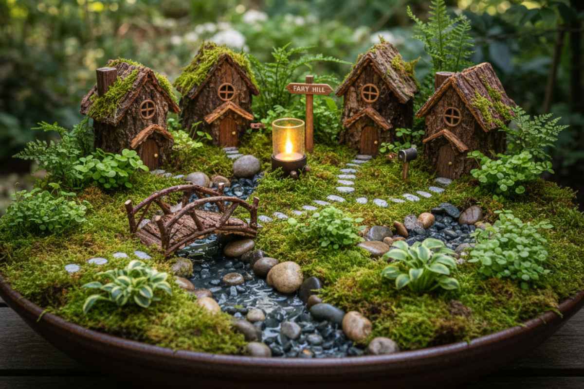 Woodland Fairy Houses DIY — Miniature Garden Decor