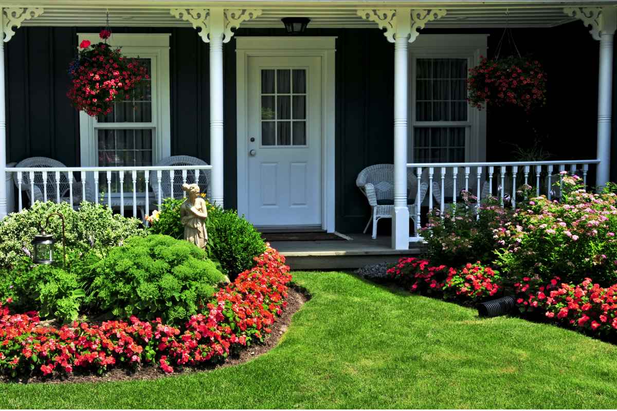 Modern Front Garden Ideas with Low-Maintenance Gravel