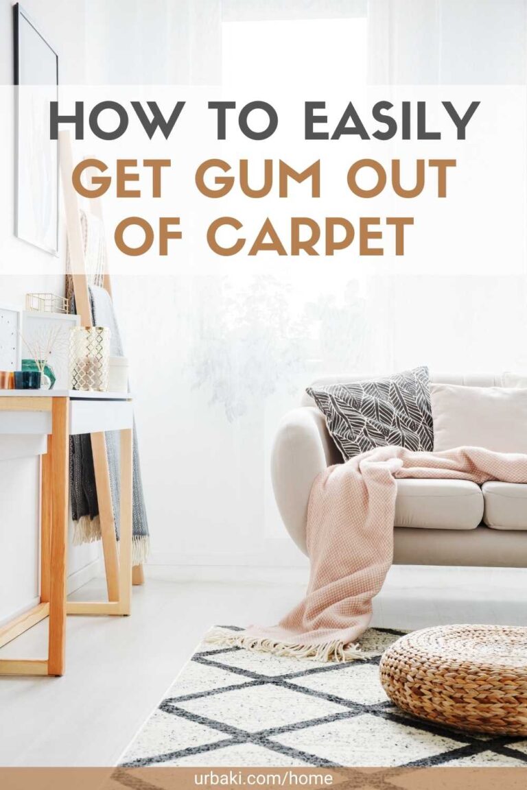 How to Easily Get Gum Out of Carpet