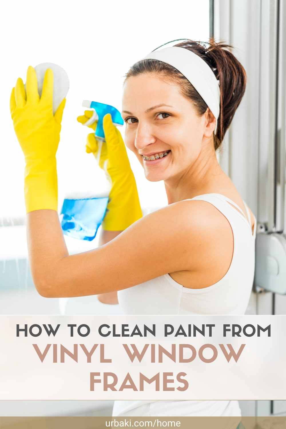 How to Clean Paint From Vinyl Window Frames
