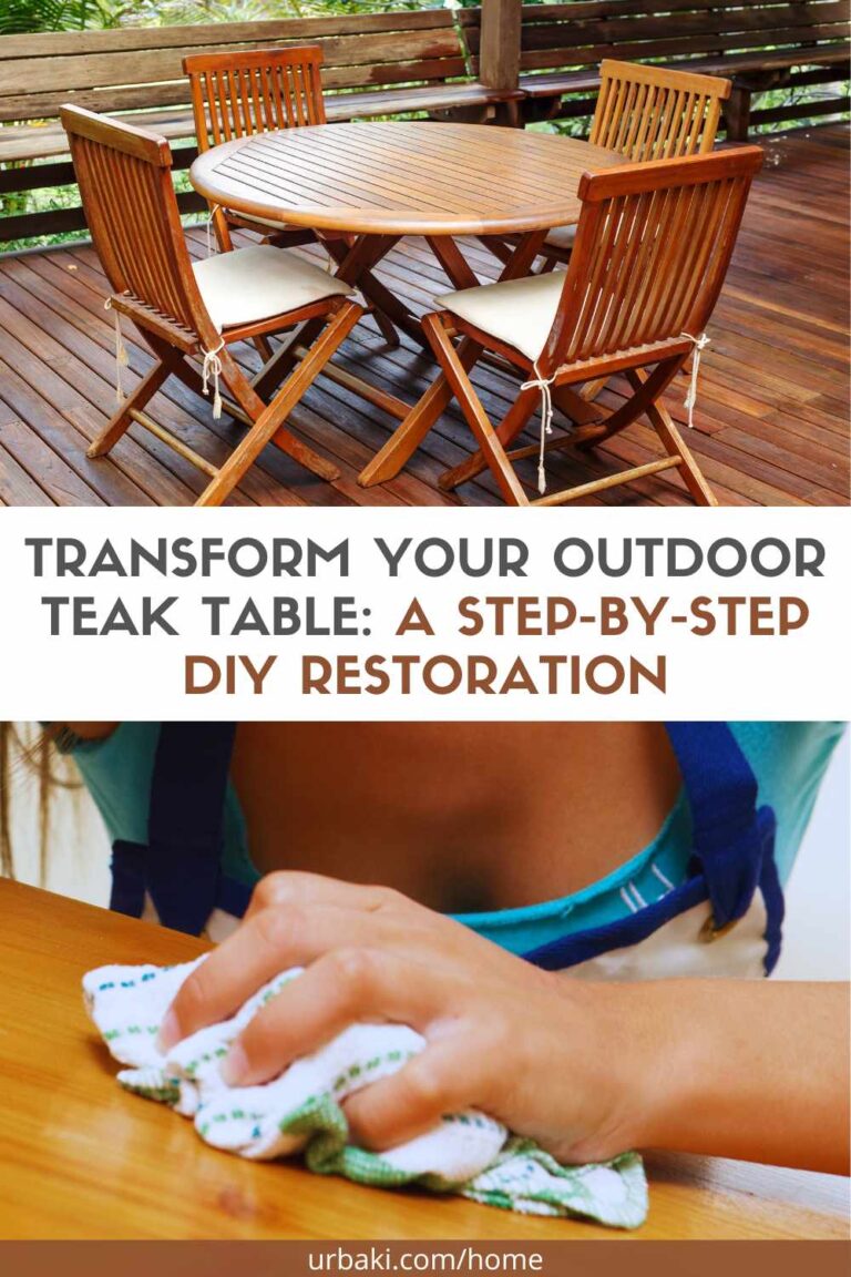 Transform Your Outdoor Teak Table A StepbyStep DIY Restoration