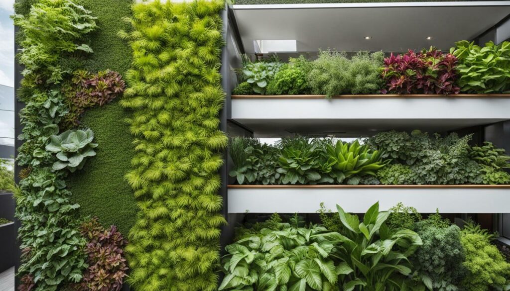 vertical garden plants