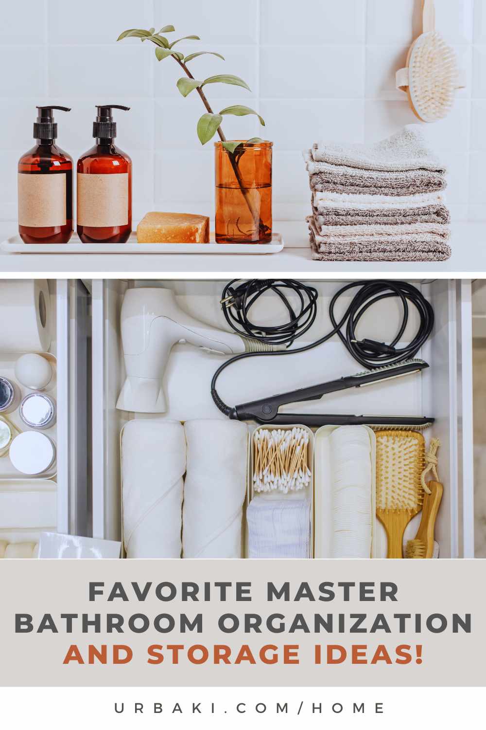 Favorite Master Bathroom Organization and Storage Ideas!