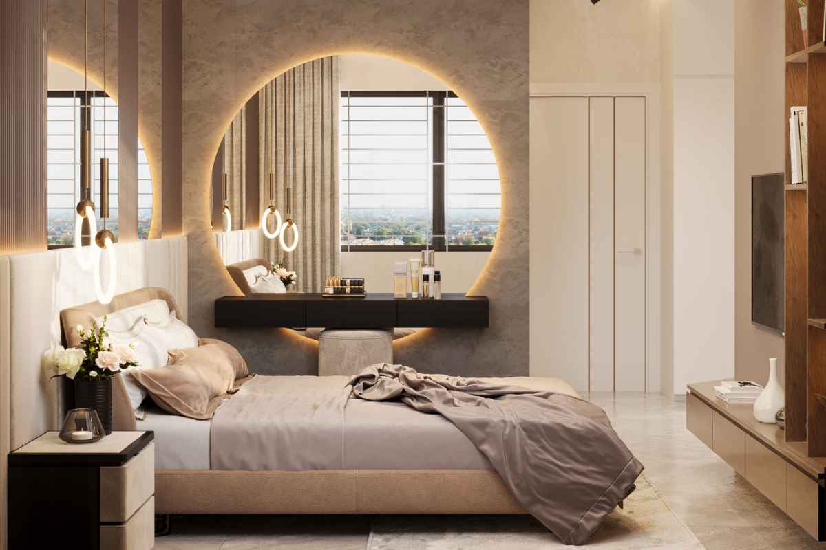 low platform bed styling