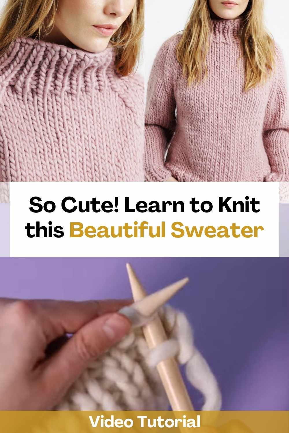 So Cute! Learn to Knit this Beautiful Sweater