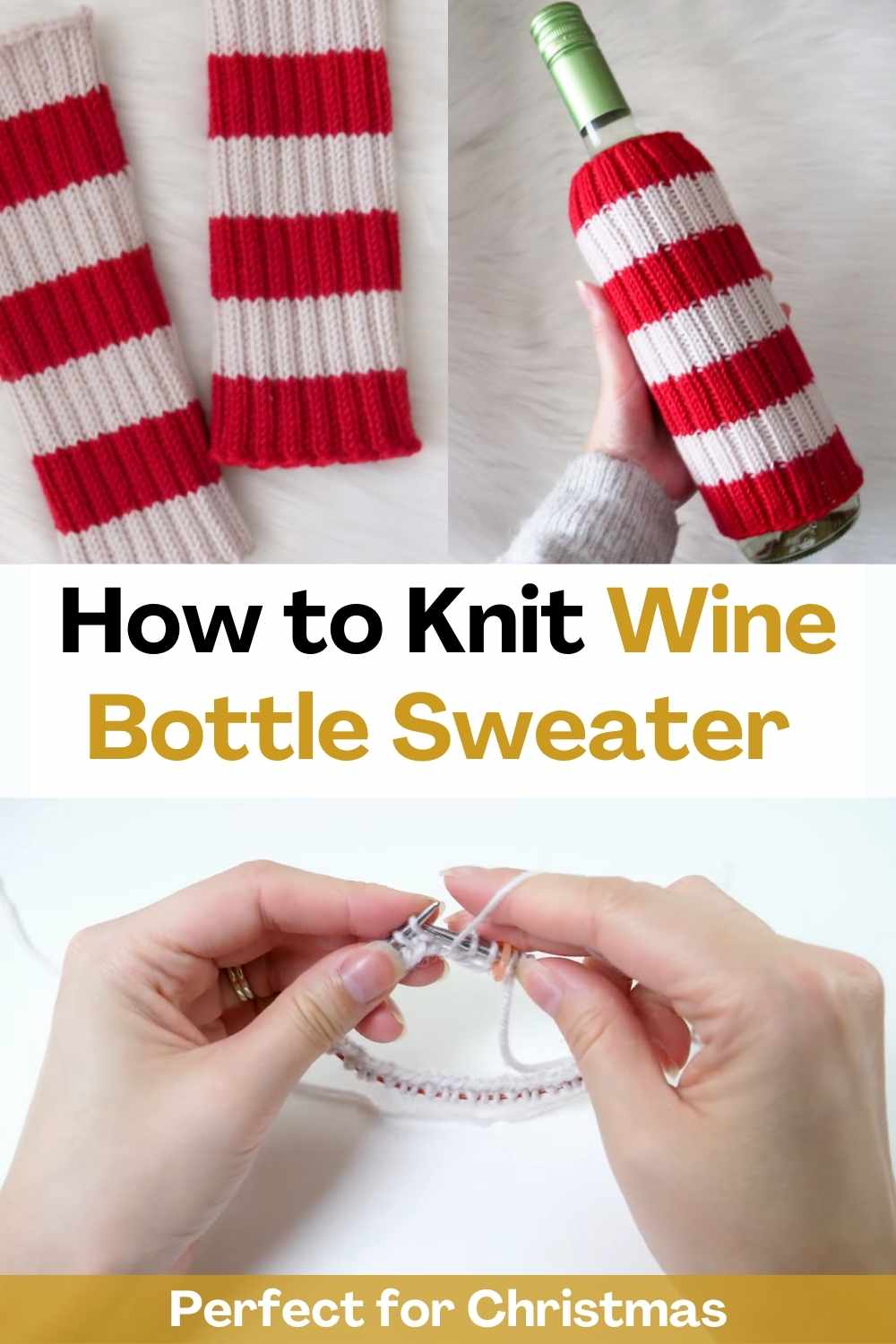 How to Knit Wine Bottle Sweater Perfect for Christmas