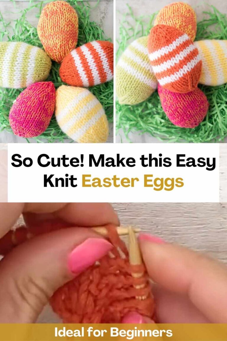 So Cute! Make this Easy Knit Easter Eggs