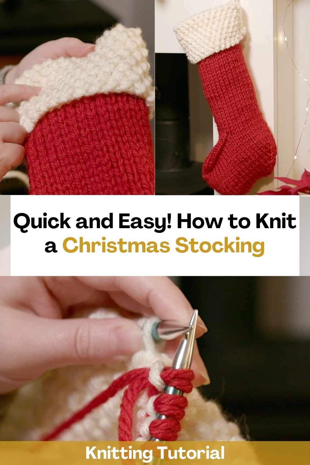 Quick and Easy! How to Knit a Christmas Stocking