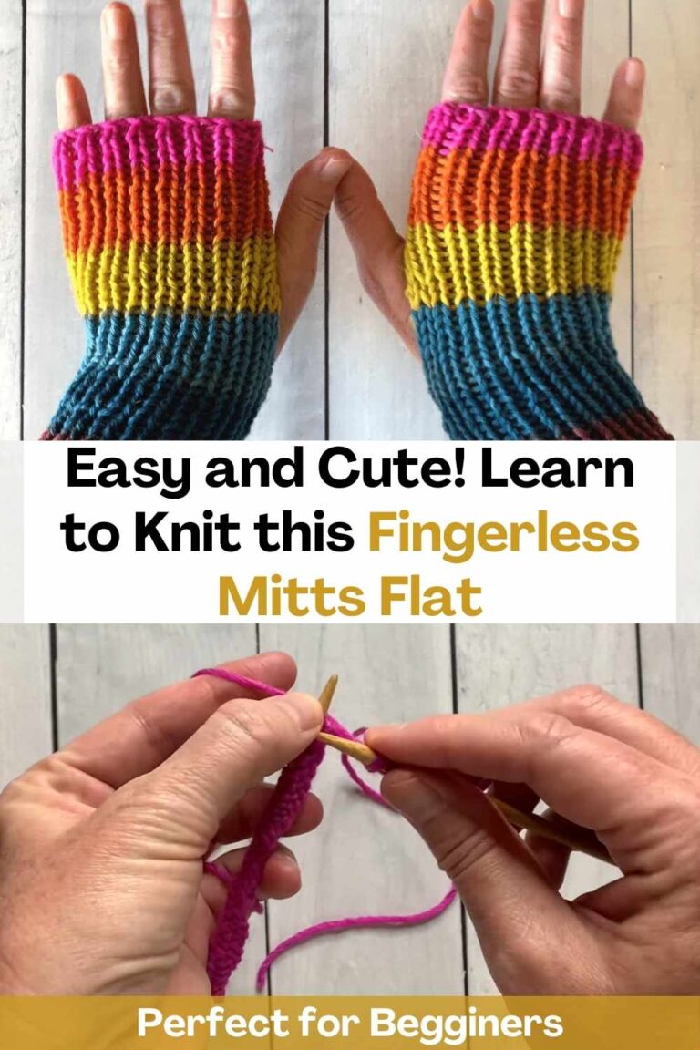 Easy and Cute! Learn to Knit this Fingerless Mitts Flat