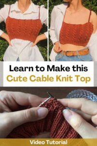 Embellished Charms Cable Knit Top