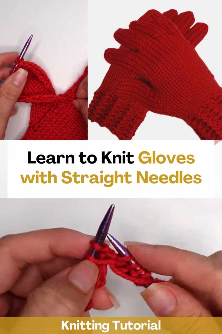 Learn to Knit Gloves with Straight Needles