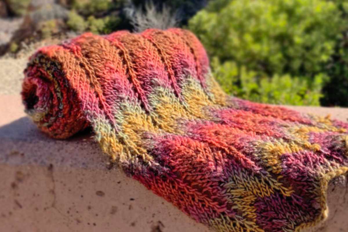 Knit a Stylish Chevron Scarf with a Free Tutorial