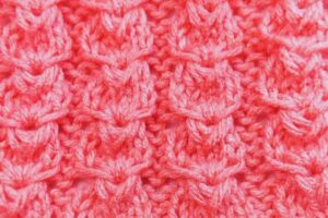 How to Knit this Lotus Flower Stitch