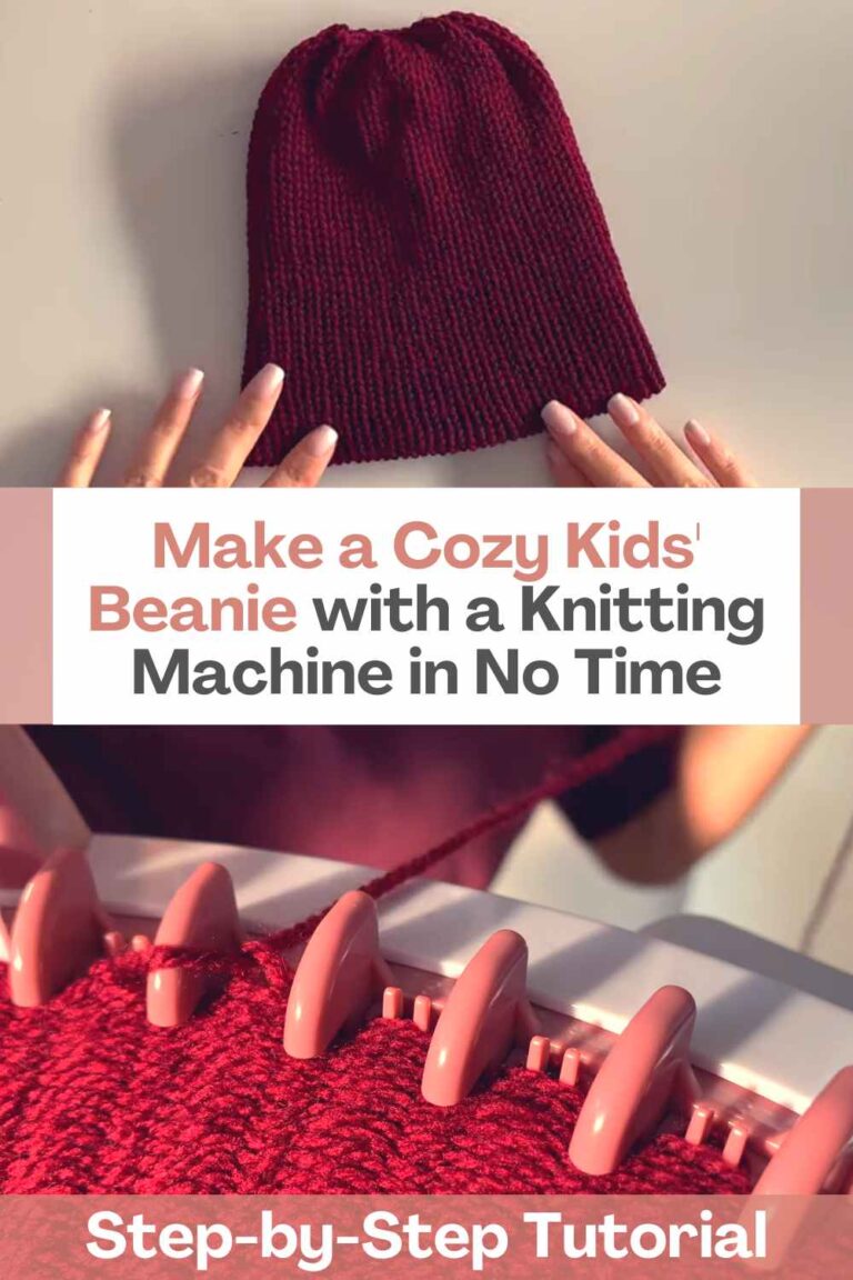 Make a Cozy Kids' Beanie with a Knitting Machine in No Time