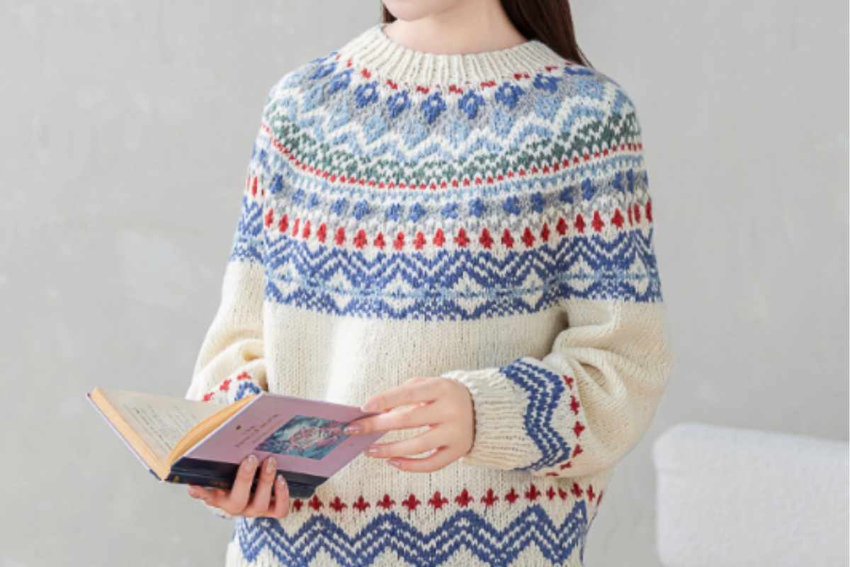 How to Knit an Icelandic Yoke Sweater Step by Step