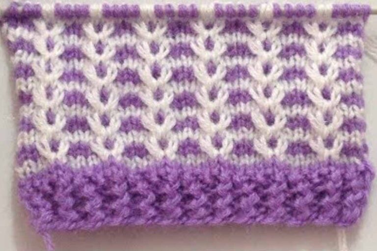 Learn an Easy Two-Color Stitch for Various Projects
