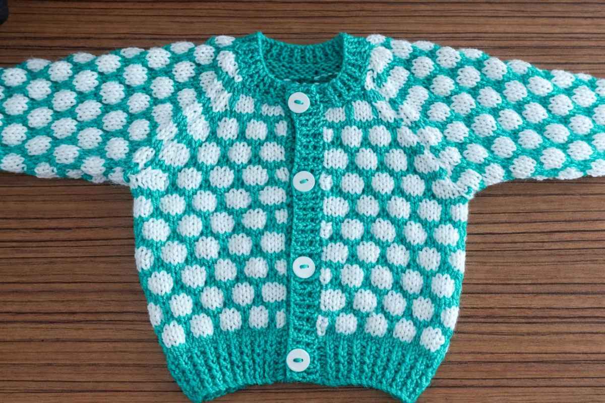 2-Color Blackberry Cardigan
