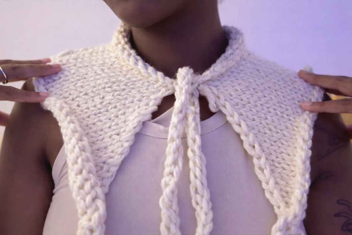 Easy Knit Collar Tutorial