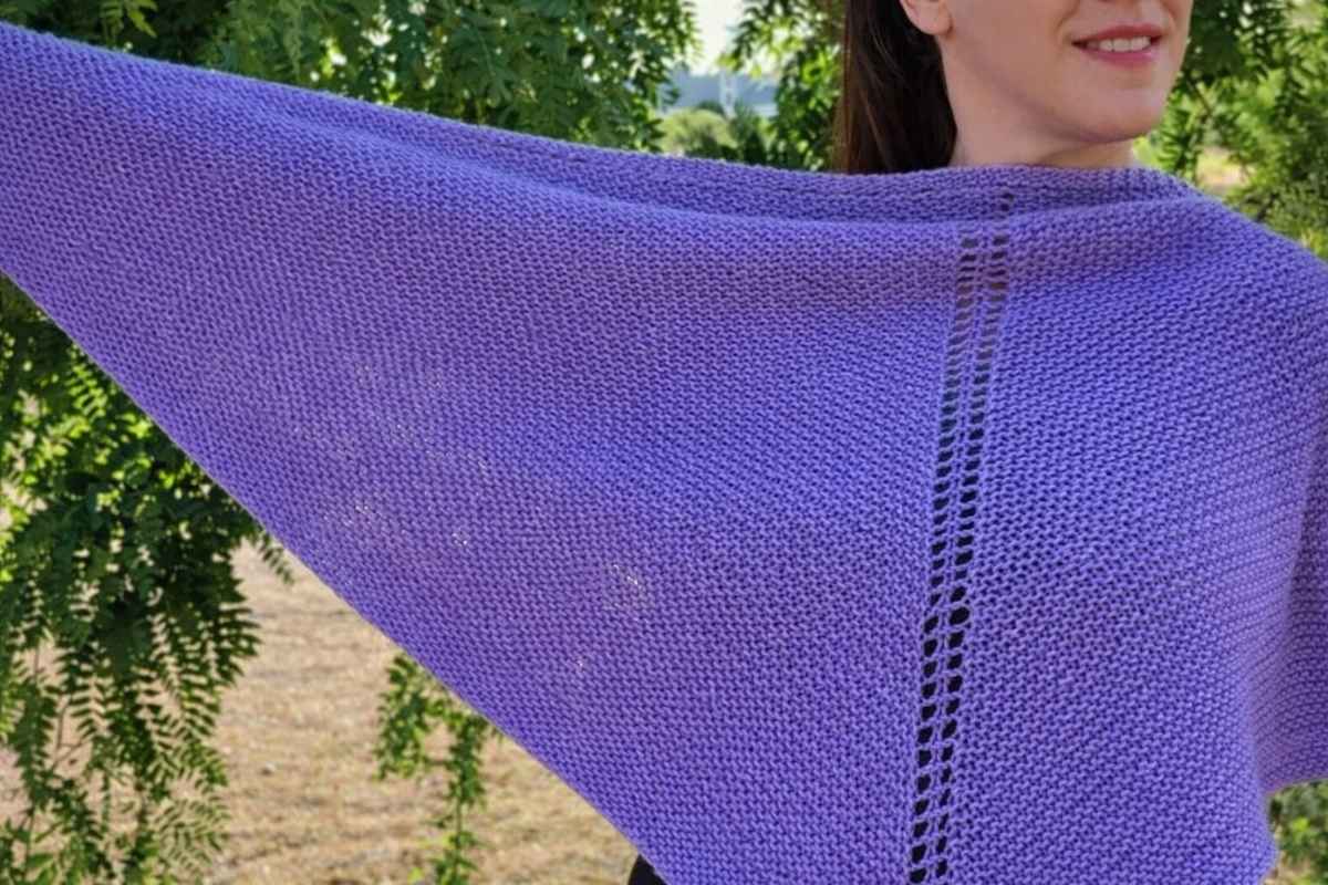 The Easiest Knit Shawl