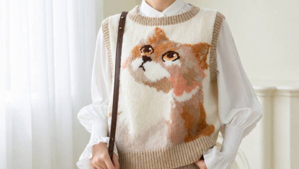 Kitten Vest Knit Tutorial Step-by-Step Vest Knitting