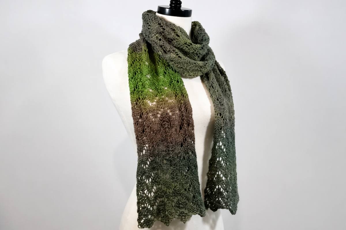 How to Knit the Jade Scarf: Free Lace Pattern and Tutorial