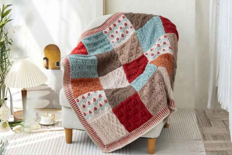 How to Knit a Beautiful Meadow Patchwork Blanket