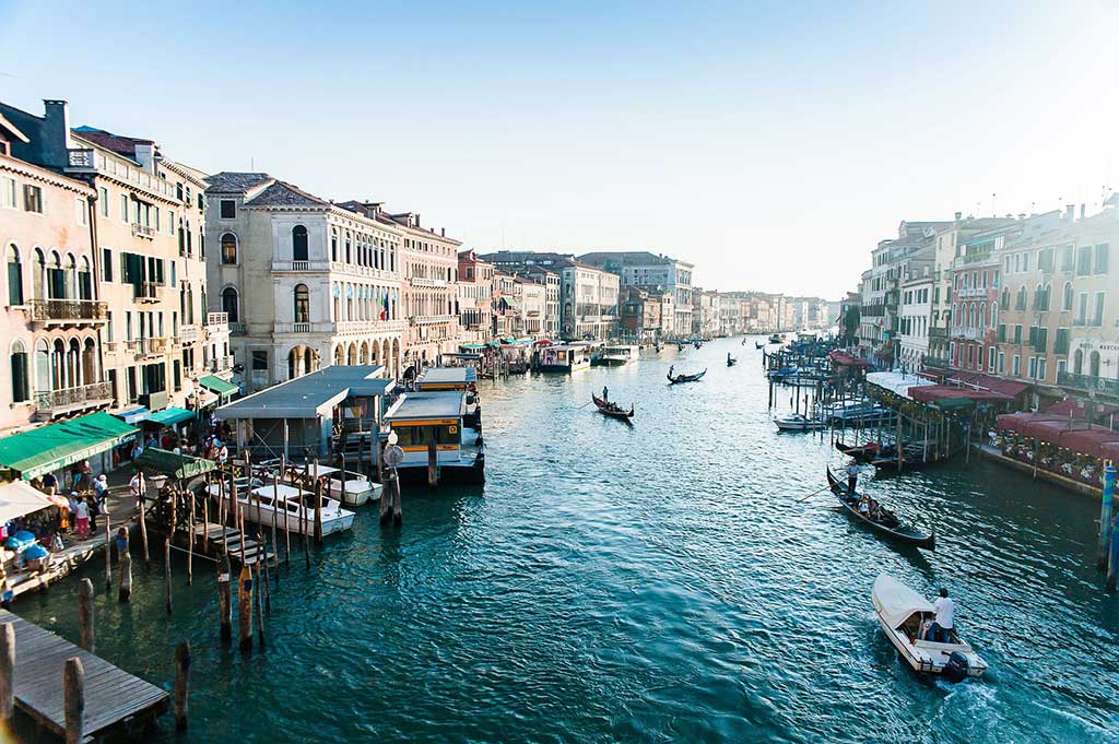 Ride a Vaporetto through the Grand Canal