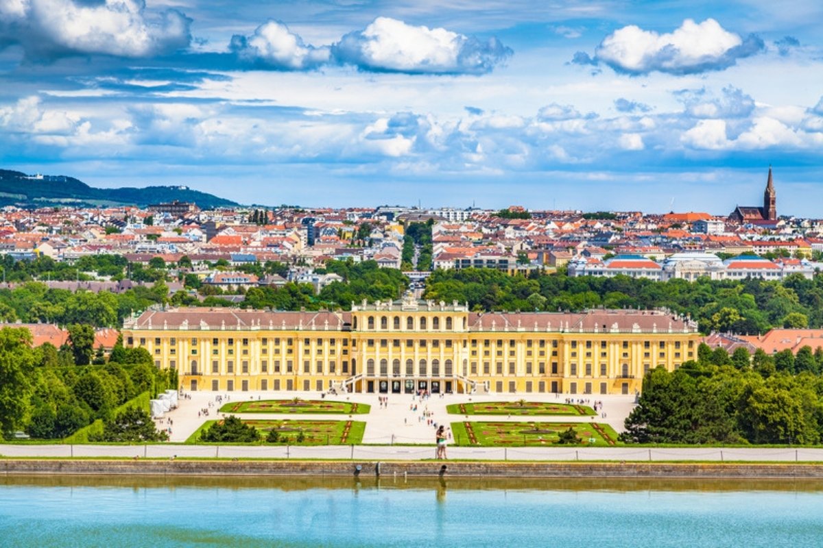 Schönbrunn Palace and gardens in Vienna