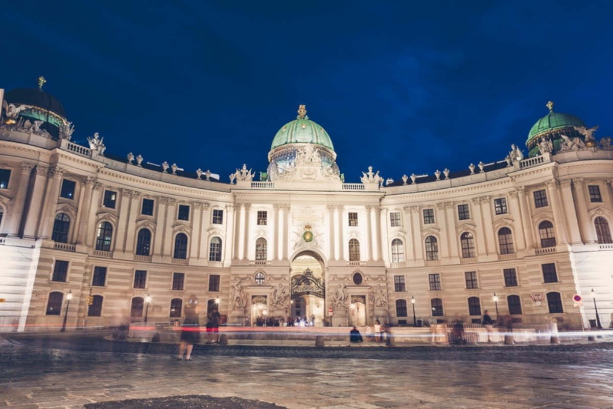 Hofburg Palace at Michaelerplatz in Vienna, home of the Spanish Riding School