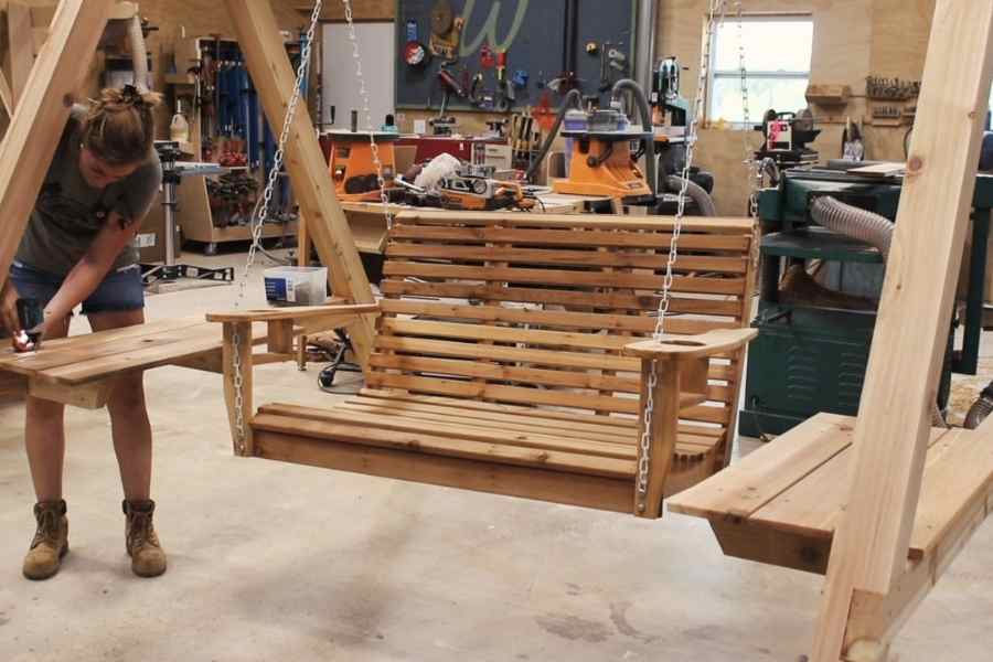 Diy Porch Swing Frame , How to Make an Easy DIY Porch Swing Bed – OHWQ