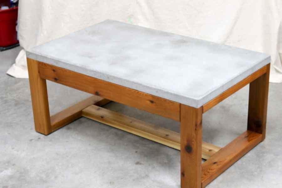 DIY Concrete Top Outdoor Coffee Table Urbaki Woodworking